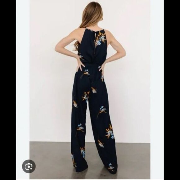 Baltic Born Navy Alameda Halter Jumpsuit NWT - Picture 2 of 5
